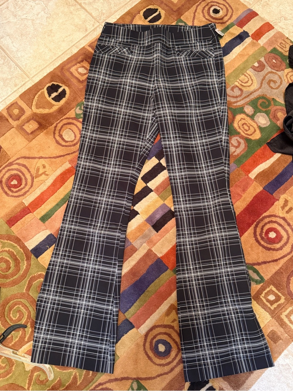 Maurices large boot cut plaid dress pants
